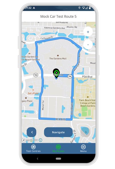 Homestead driving test routes app
