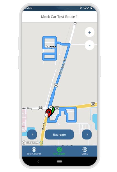 Belle Glade driving test routes app